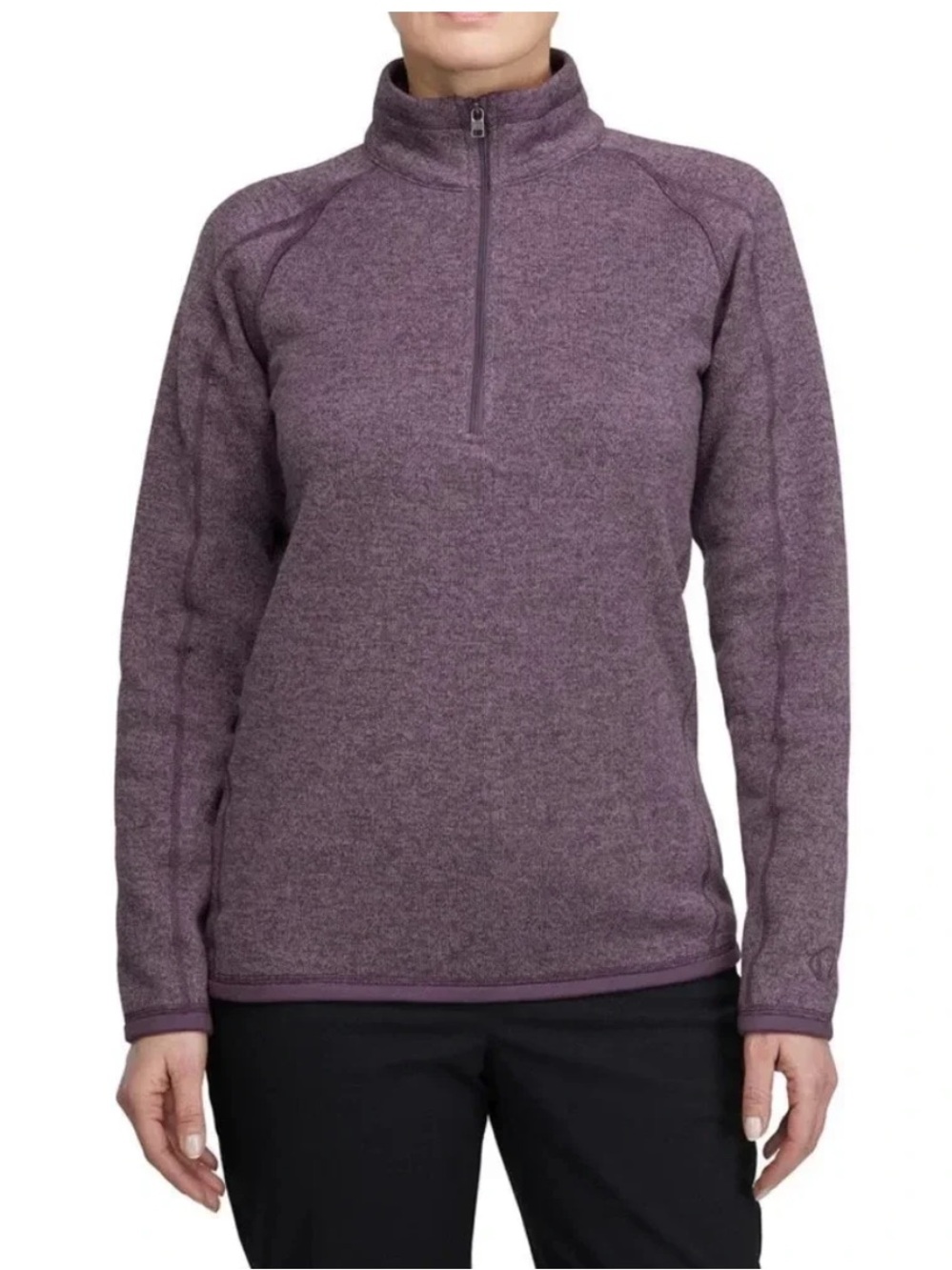 SunIce Stormpack Quarter Zip Fleece Top Heathered Purple XXL - Outdoor